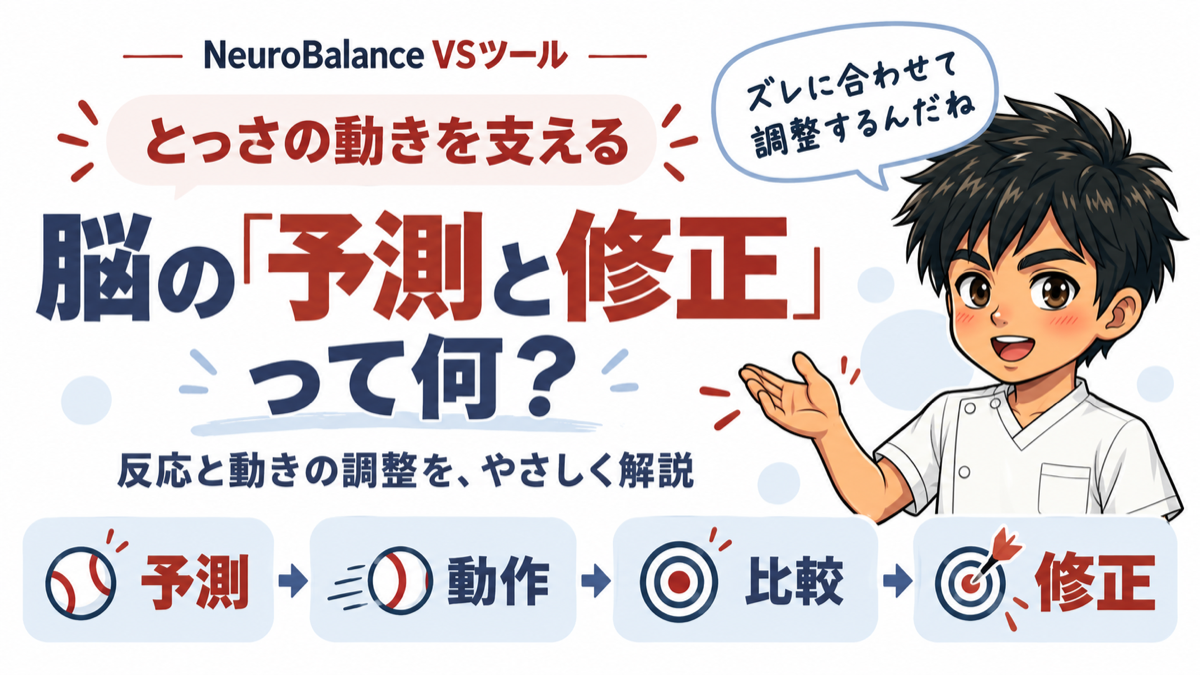 とっさの動きを支える脳の予測と修正って何？予測・動作・比較・修正の流れをやさしく解説